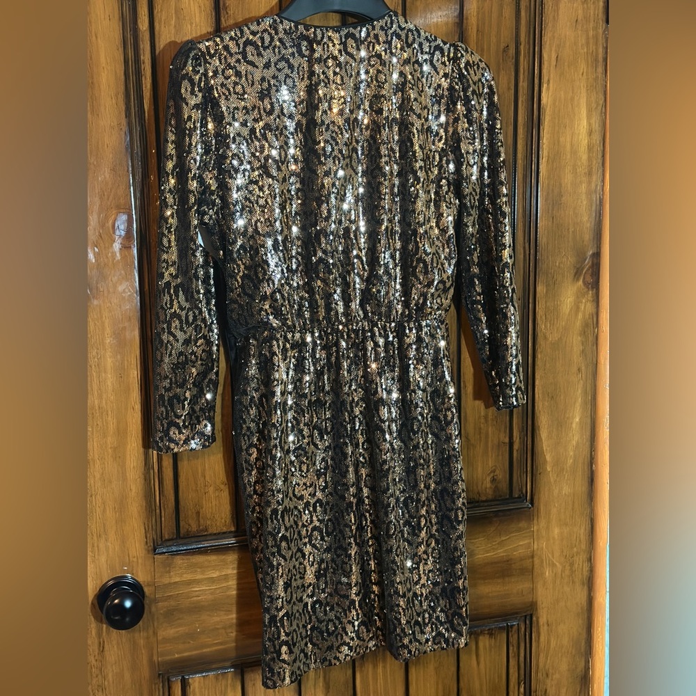 Astr The Label Sequin Leopard Cocktail Dress - Picture 4 of 5
